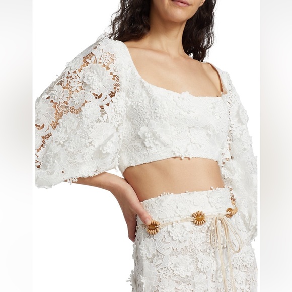 Zimmermann Raie Floral Lace Maxi Skirt Size 1 - Picture 15 of 15